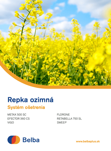 Repka ozimná – systém ošetrenia